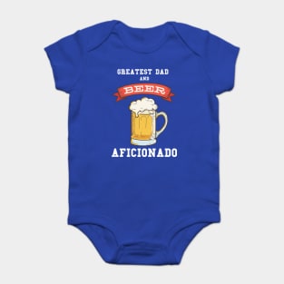 Greatest Dad Beer Baby Bodysuit